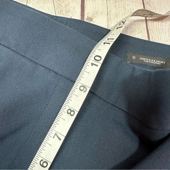LOFT marisa skinny dress trouser pants sz 12 navy business professional office - Picture 4 of 9